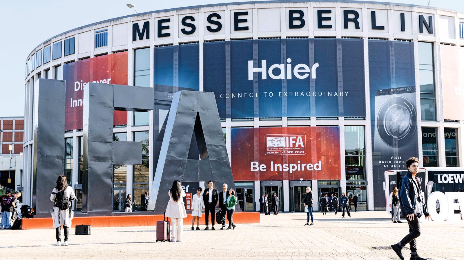 L'ingresso della fiera IFA a Berlino
