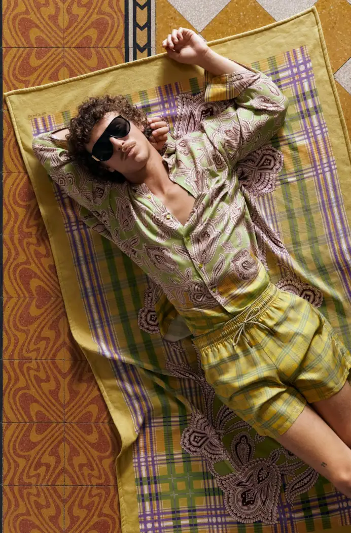 Un look Etro summer 2025 (courtesy Etro)