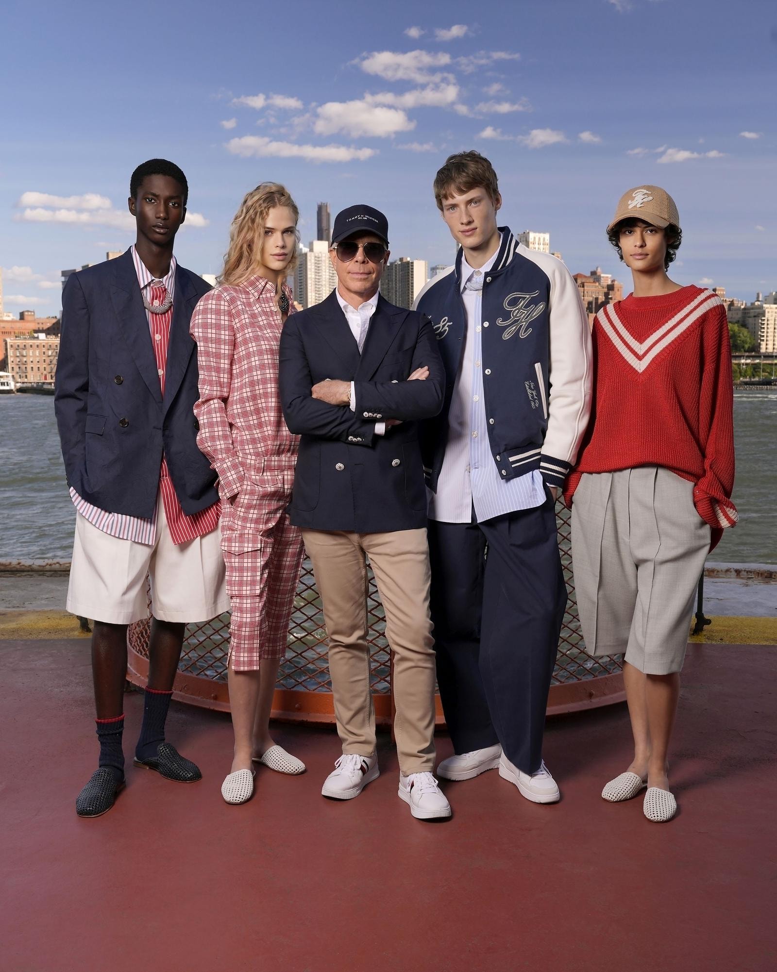 In esclusiva per MFF, Tommy Hilfiger e i modelli della sfilata spring-summer 2025 (ph Stéphane Feugère, courtesy Tommy Hilfiger)