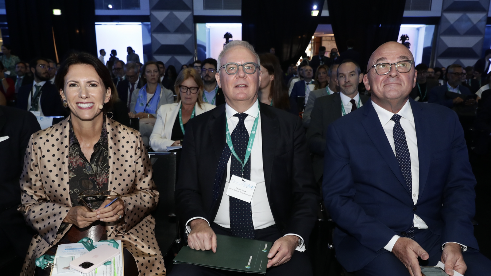 Da sinistra Claudia Parzani, Fabrizio Testa e Stephane Boujnah
