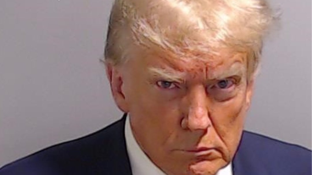 La foto segnaletica di Donald Trump