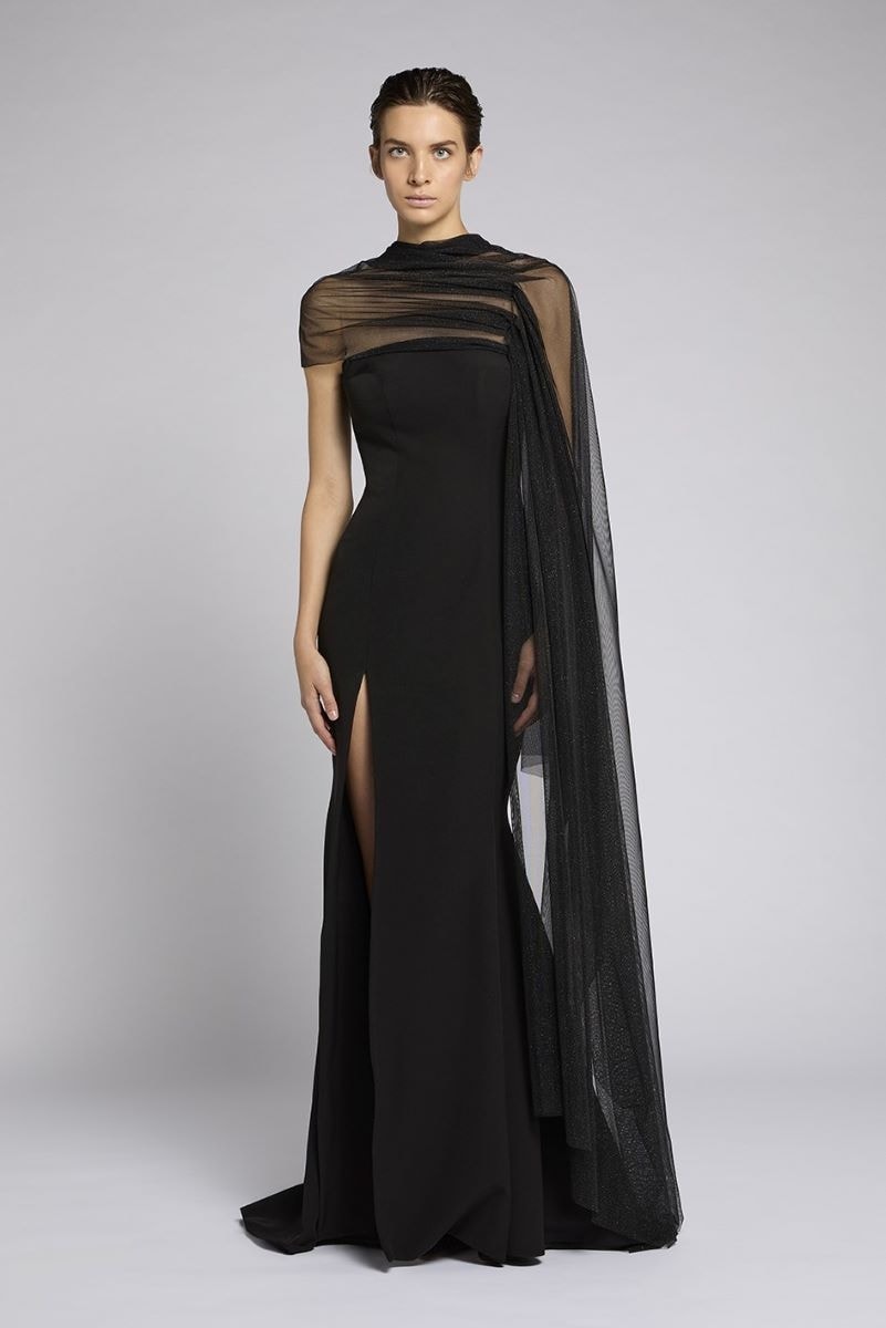 Un look Antonio Riva della collezione Around midnight (courtesy Antonio Riva)