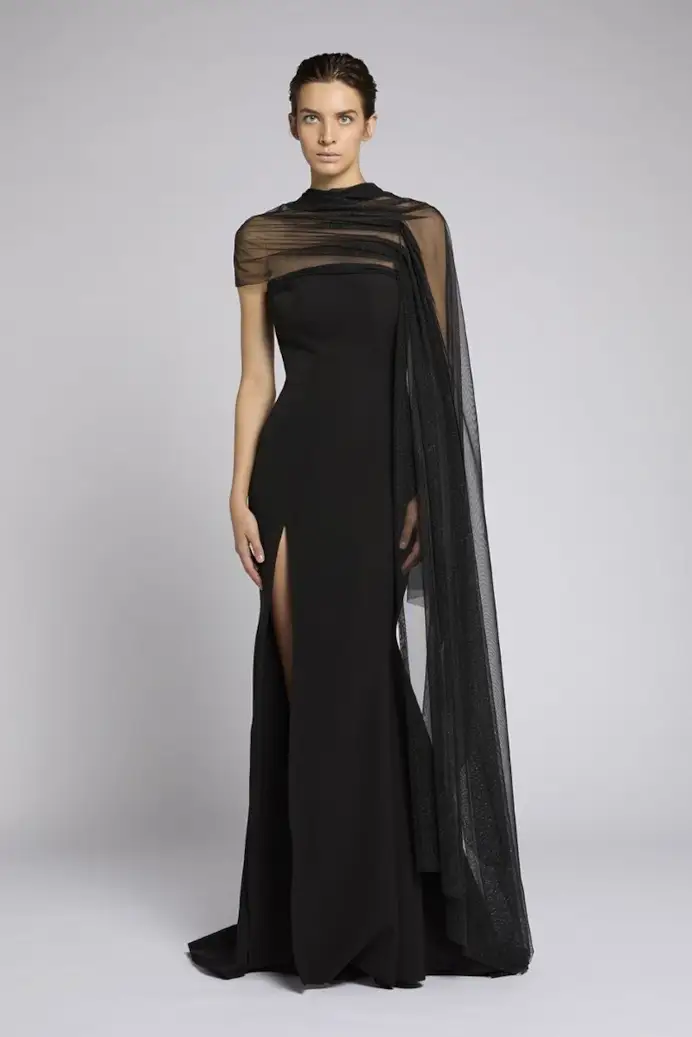 Un look Antonio Riva della collezione Around midnight (courtesy Antonio Riva)