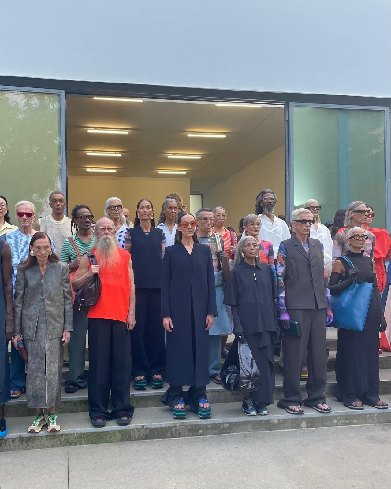 Il finale della sfilata Sunnei spring-summer 2025 (ph Alice Prosperi)
