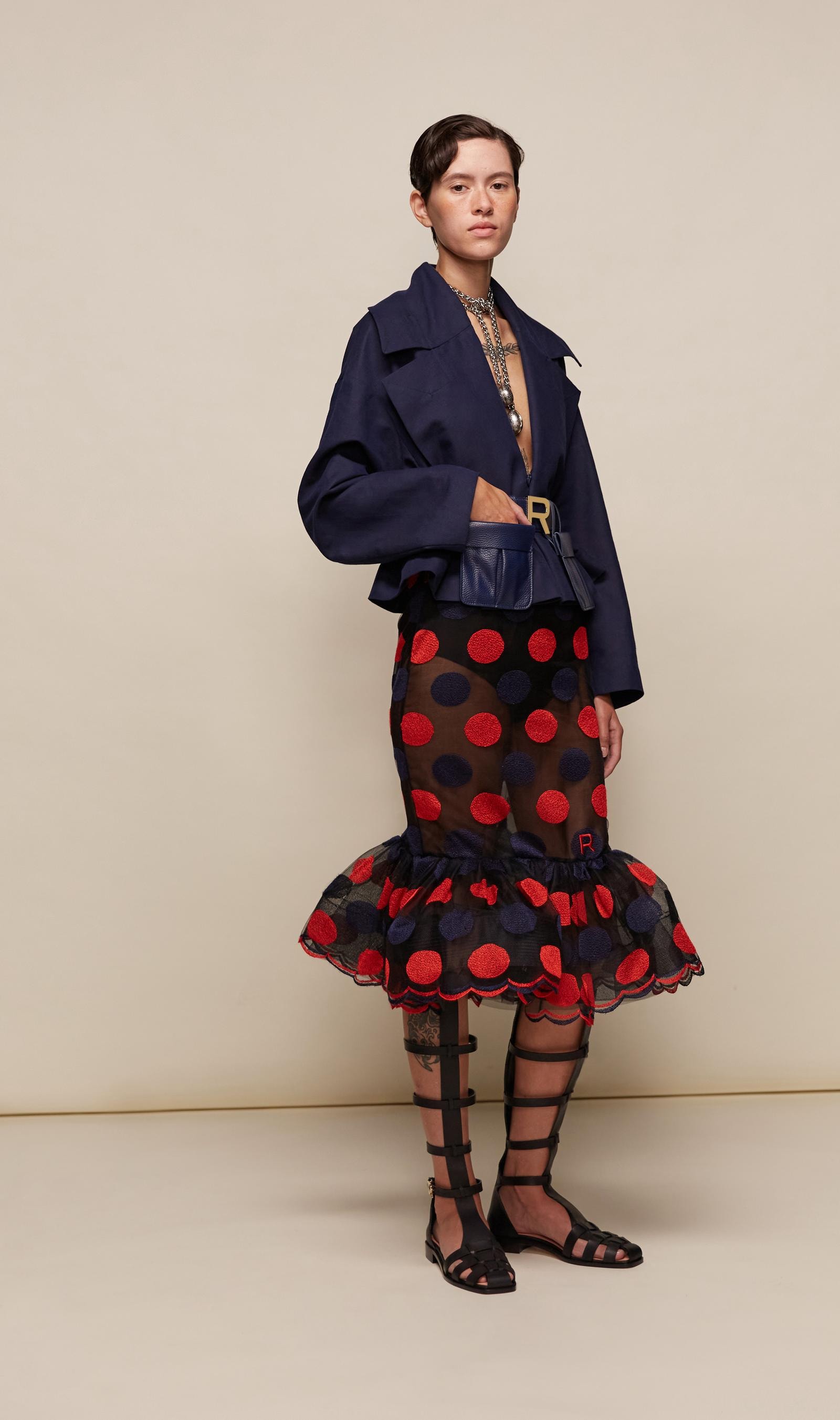 Un look Rochas spring-summer 2025 (courtesy Rochas)