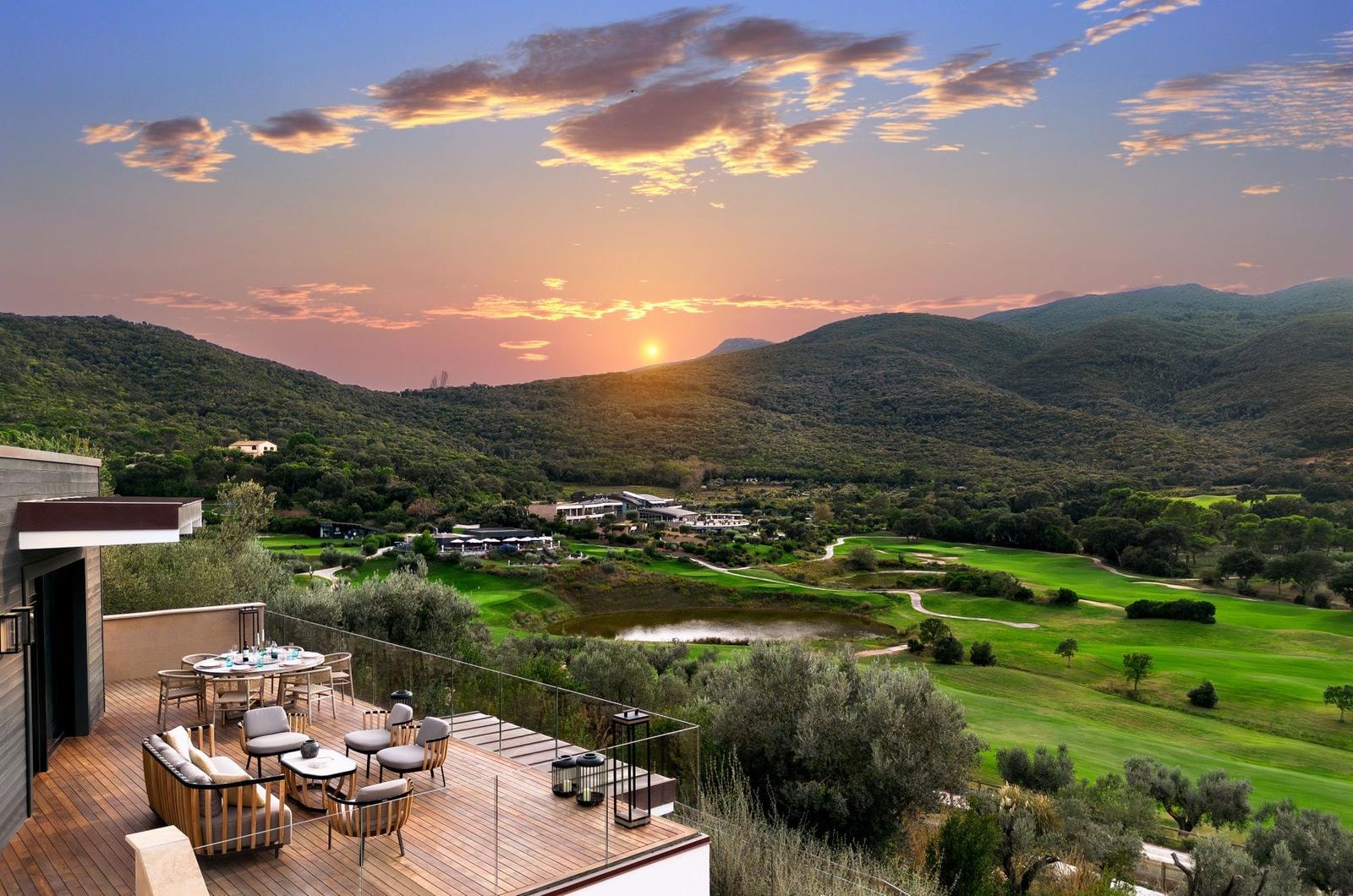 La vista dall'Argentario Golf Villas.