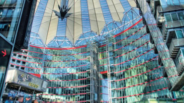 Il Sony Center in Potsdamer Platz