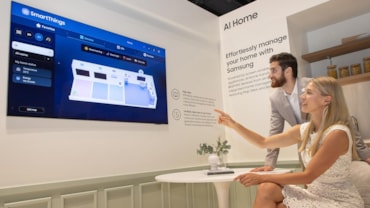La lavasciuga Samsung Laudry ComboLo speaker Samsung Music FrameL'interfaccia Smarthings per la gestione della smart home
