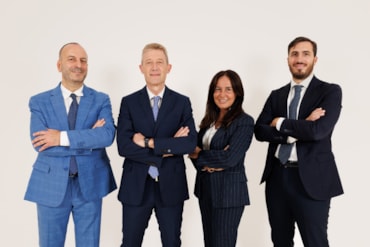 Giovanni Radicella, Gennaro De Pascale, Ornella Manzo e Giovanni Trapani di Banca Investis