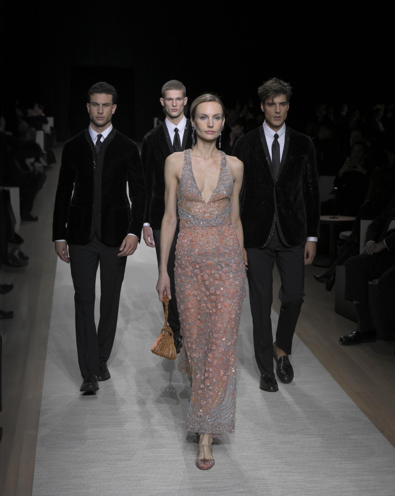 Un momento della sfilata Giorgio Armani a New York (ph Francesc Ten/MFF)