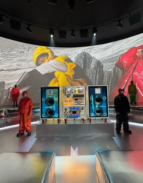 L'allestimento di A$ap Rocky all'evento Moncler Genius (ph Stefano Roncato)