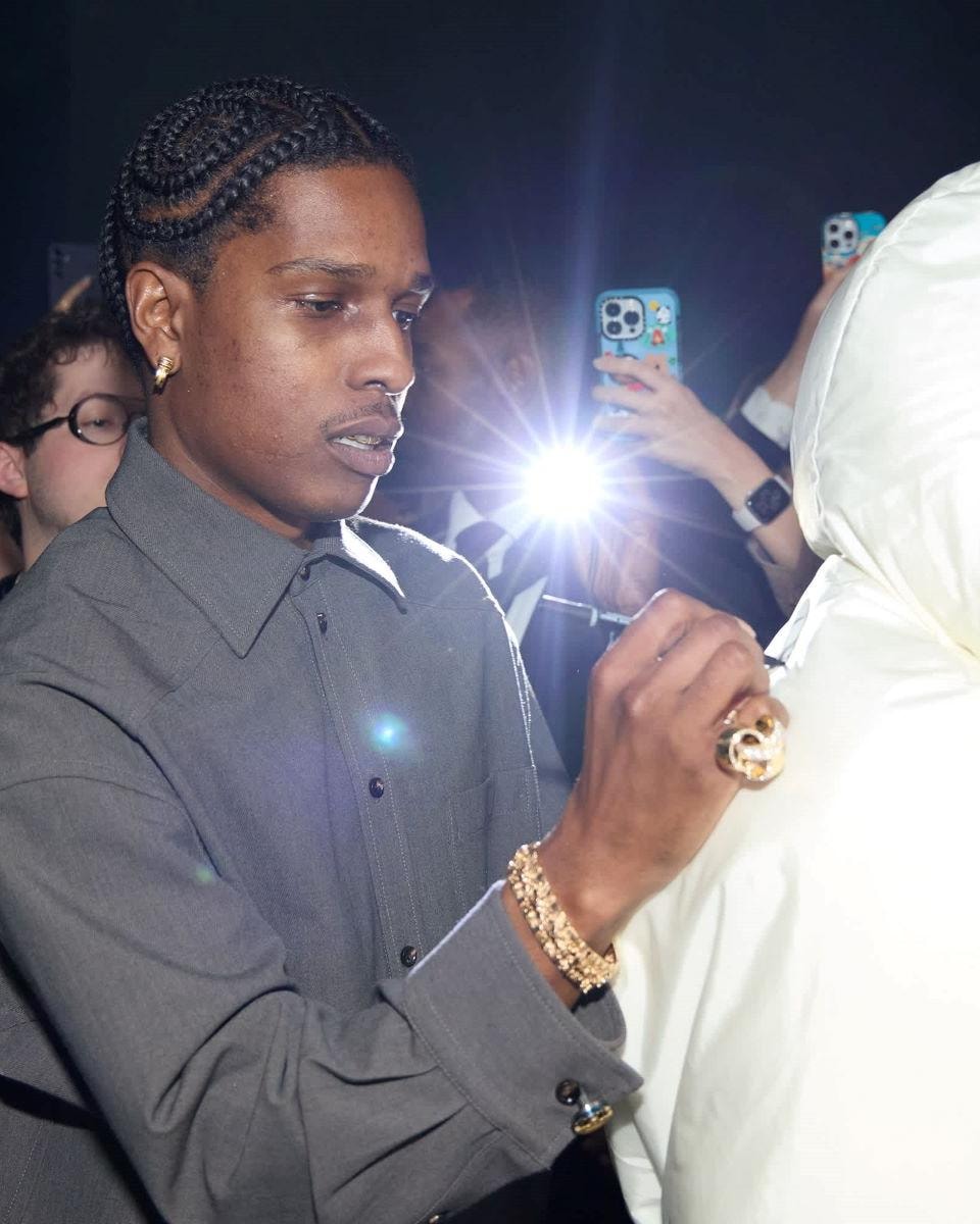 A$ap Rocky durante un momento dell'evento Moncler Genius a Shanghai (courtesy Moncler)