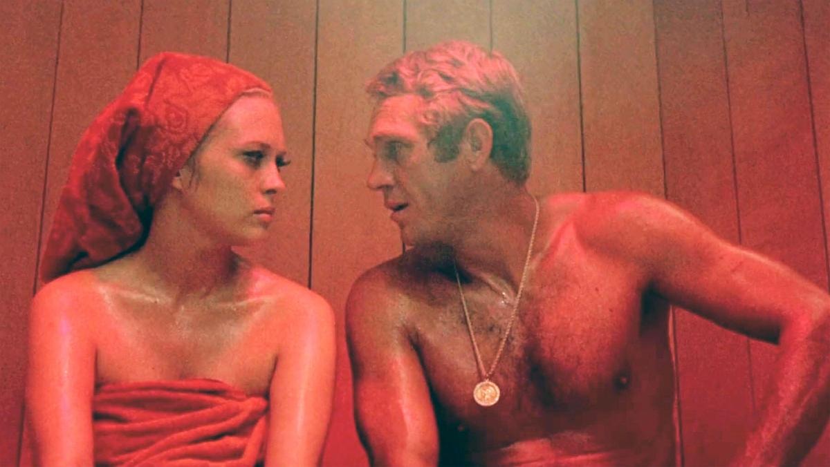 2RA3DYE THE THOMAS CROWN AFFAIR 1968 United Artists film with Faye Dunaway and Steve McQueen