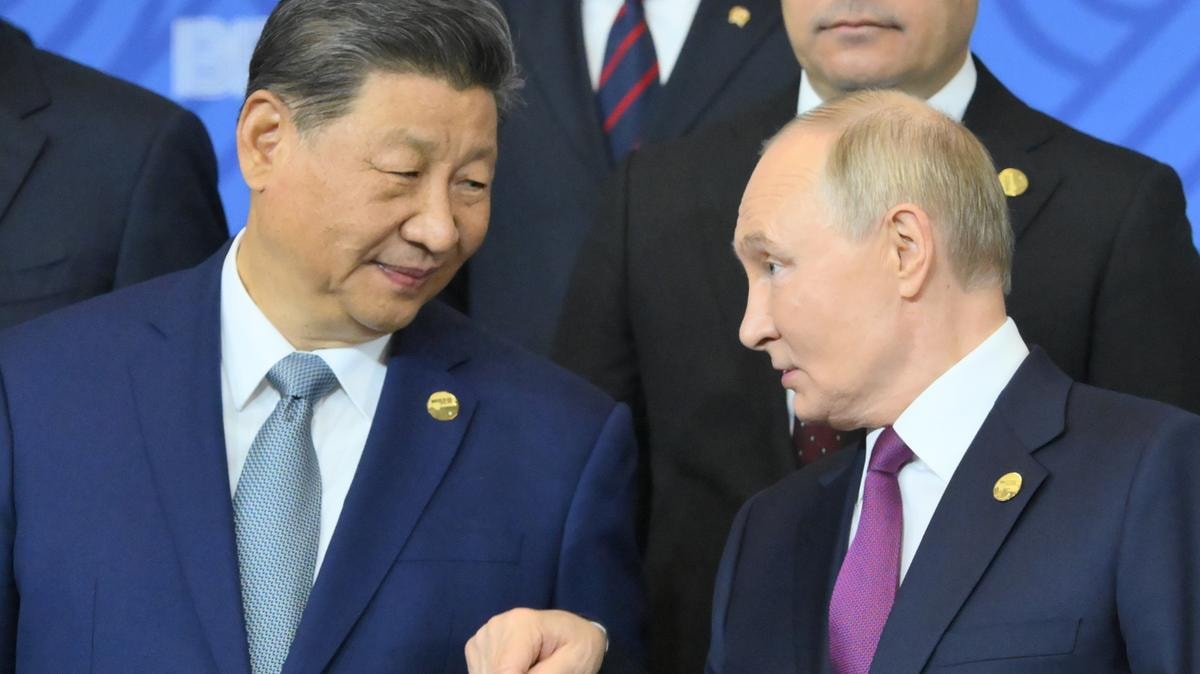 Vladimir Putin e Xi Jinping al summit Brics+