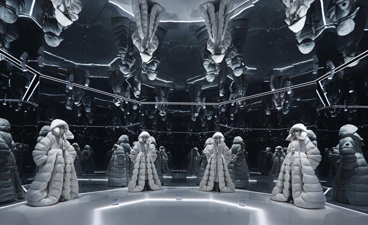 The city of Genius a Shanghai nel drop firmato Lulu Li (courtesy Moncler)
