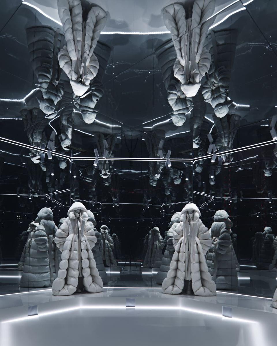 The city of Genius a Shanghai nel drop firmato Lulu Li (courtesy Moncler)