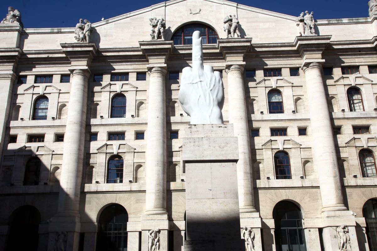 Palazzo Mezzanotte, sede di Borsa italiana a Milano (ph Imagoeconomica)