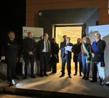 Un momento dell'inaugurazione della nuova sede Fideuram di Treviso