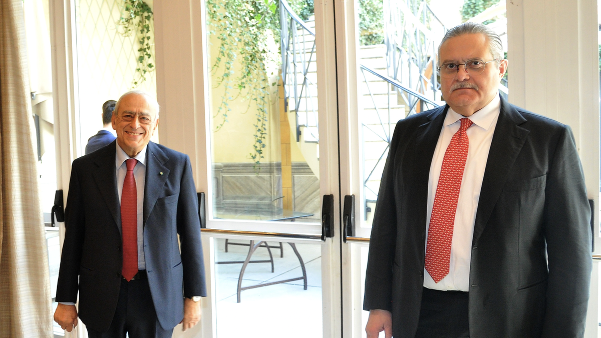 Da sinistra Francesco Gaetano Caltagirone e Luciano Cirinà