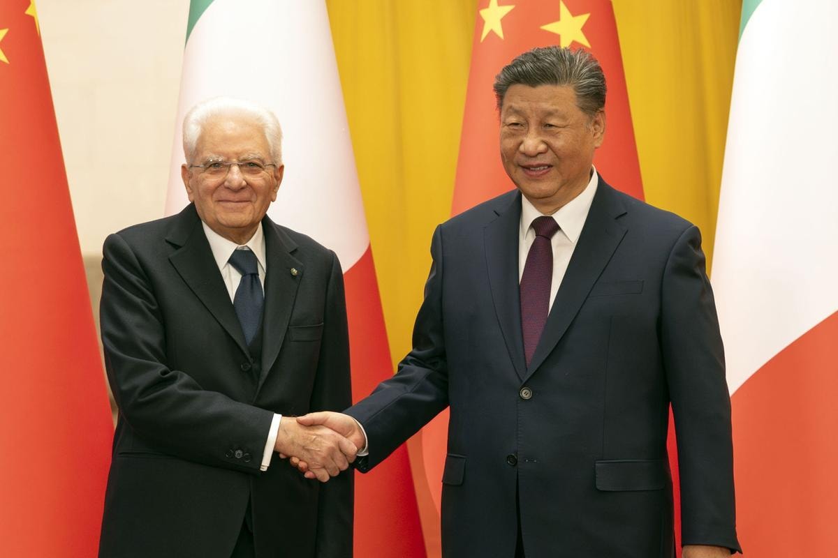 Presidenti Sergio Mattarella e Xi Jinping