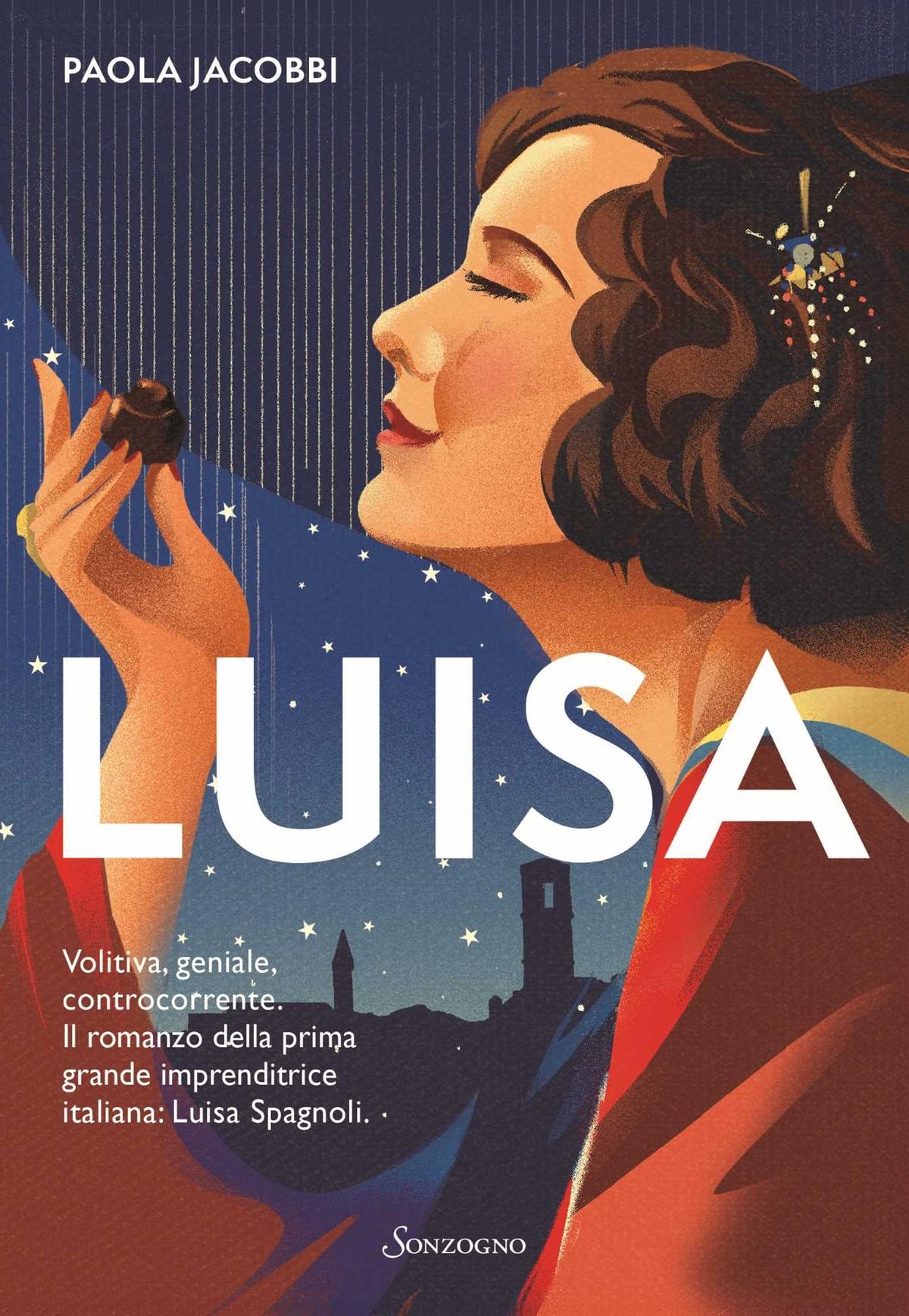 La cover del libro Luisa, scritto dalla giornalista Paola Jacobbi, edito da Sonzogno.