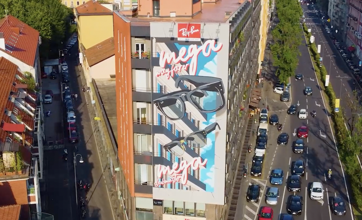 Murales pubblicitario della Ray-Ban