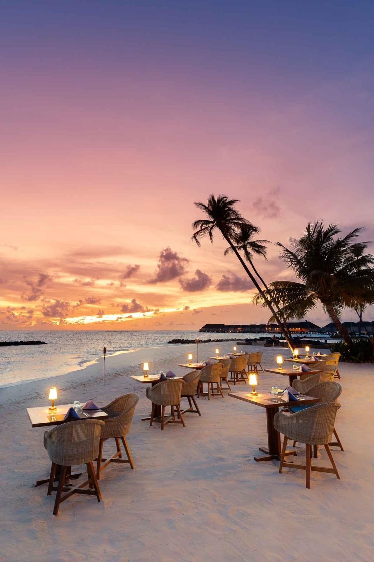 Il ristorante Fuego il Baglioni Maldives Luxury All-Inclusive.
