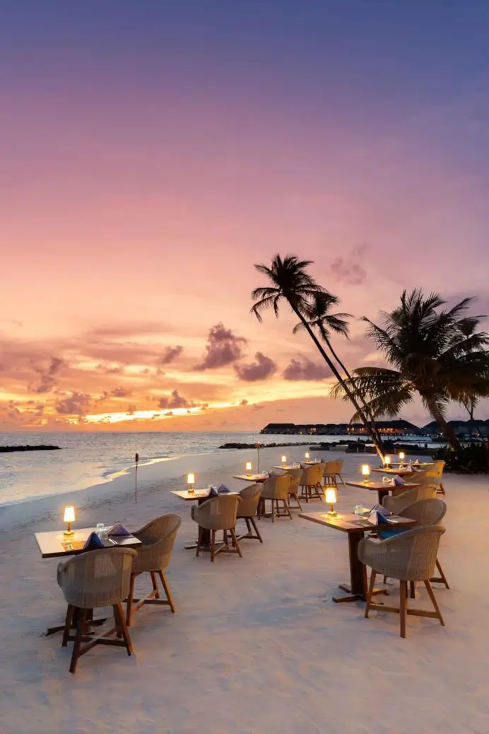 Il ristorante Fuego il Baglioni Maldives Luxury All-Inclusive.