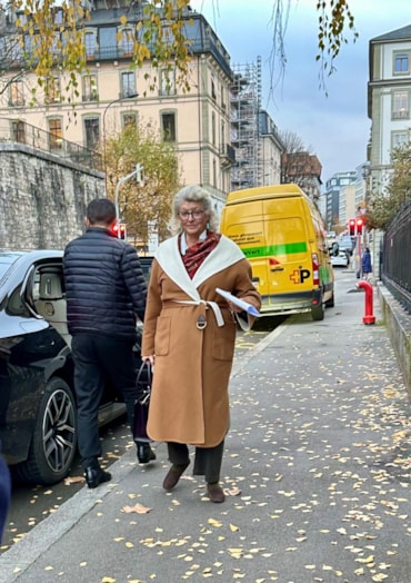 L'arrivo di Margherita Agnelli de Pahlen al tribunale di Ginevra - Foto di Fabrizio Massaro
