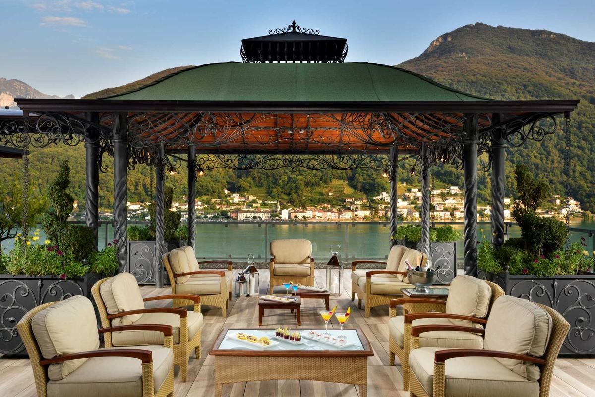 Scorcio dell'Hotel Swiss Diamond Lugano, luogo di un intimate dinner per VIC e Press Members.