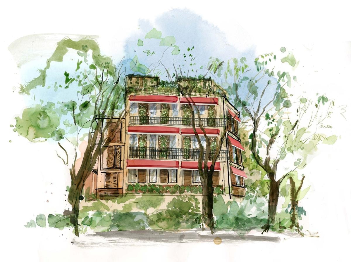 L'esterno di The Wilde, ex residenza di Santo Versace, in via dei Giardini 16, a Milano