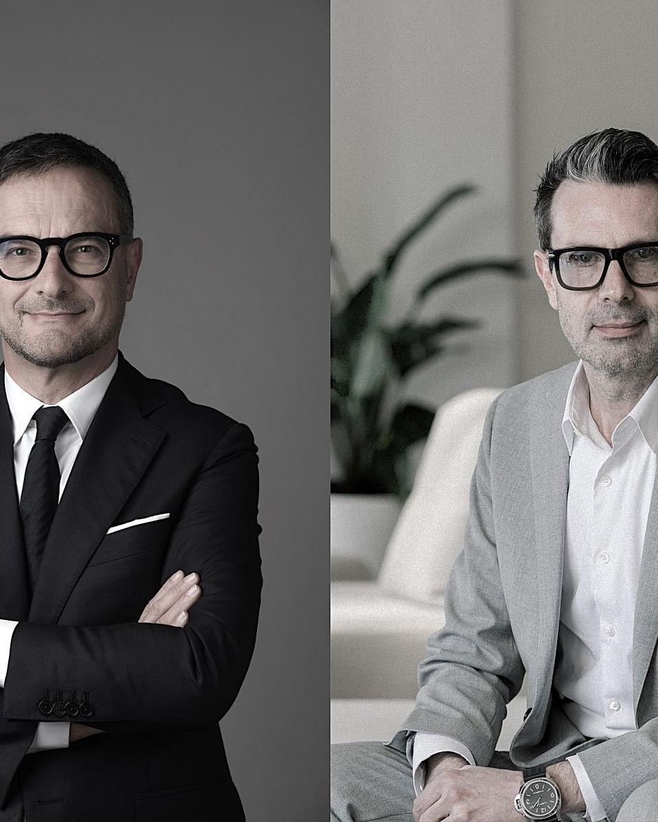 Da sinistra, Luca Guillot Boschetti e Cedric Moreau (courtesy Thélios)