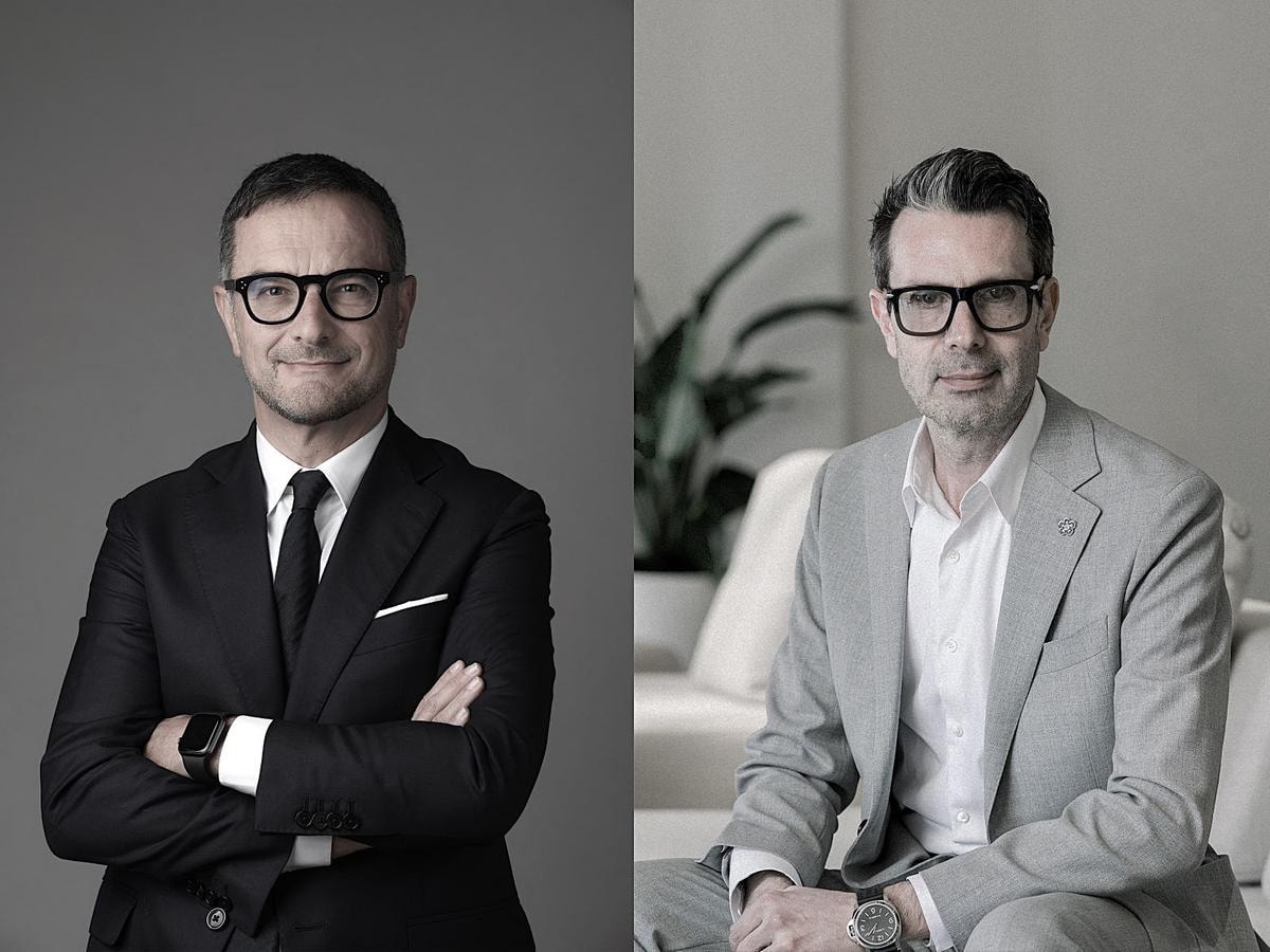 Da sinistra, Luca Guillot Boschetti e Cedric Moreau (courtesy Thélios)