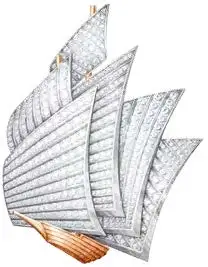 Spilla Hispaniola in oro bianco, oro rosa, diamanti.