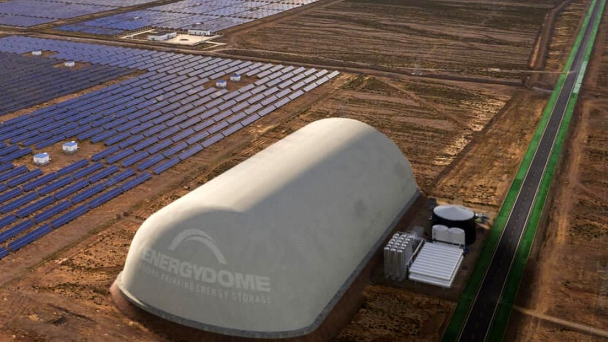Una struttura di stoccaggio di Energy Dome
