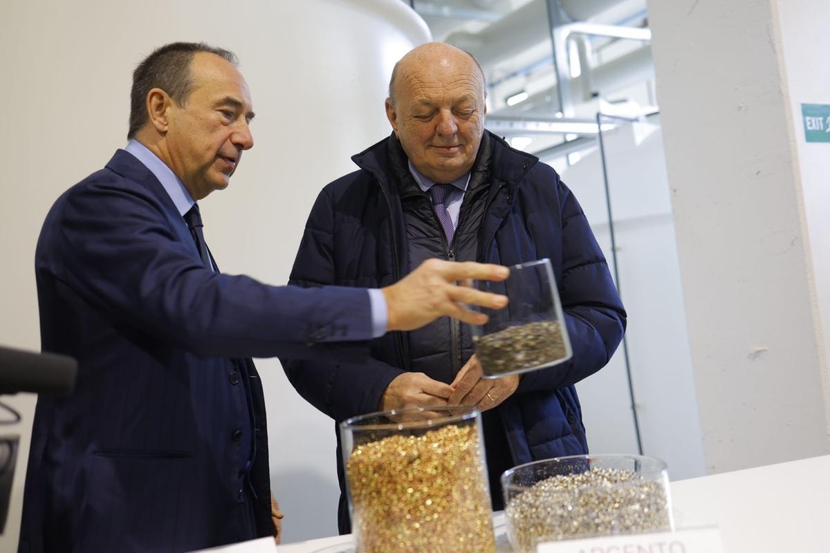 Il presidente di Iren Luca Dal Fabbro e il ministro Gilberto Pichetto Fratin