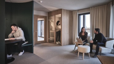 Markus Promberger, managing director dell'Ama Stay HotelUn'angolo degli spazi co-working dell'Ama Stay Hotel