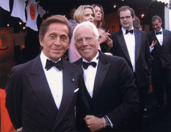 Valentino Garavani e Giorgio Armani (courtesy Valentino)