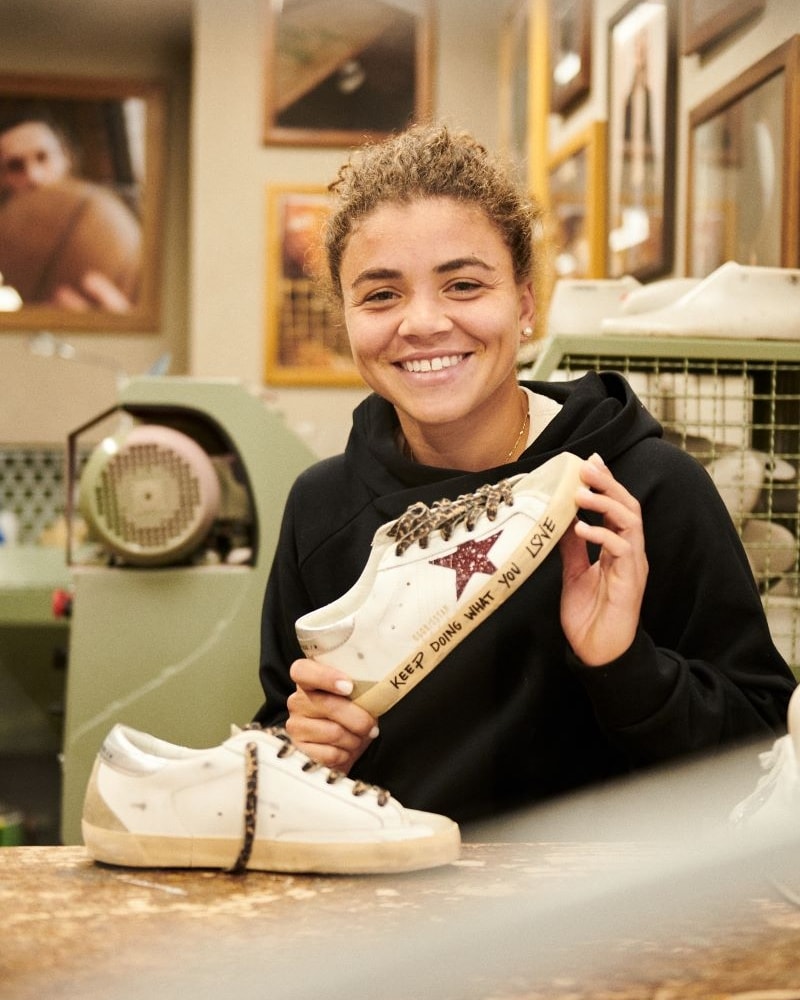 Jasmine Paolini (courtesy Golden goose)
