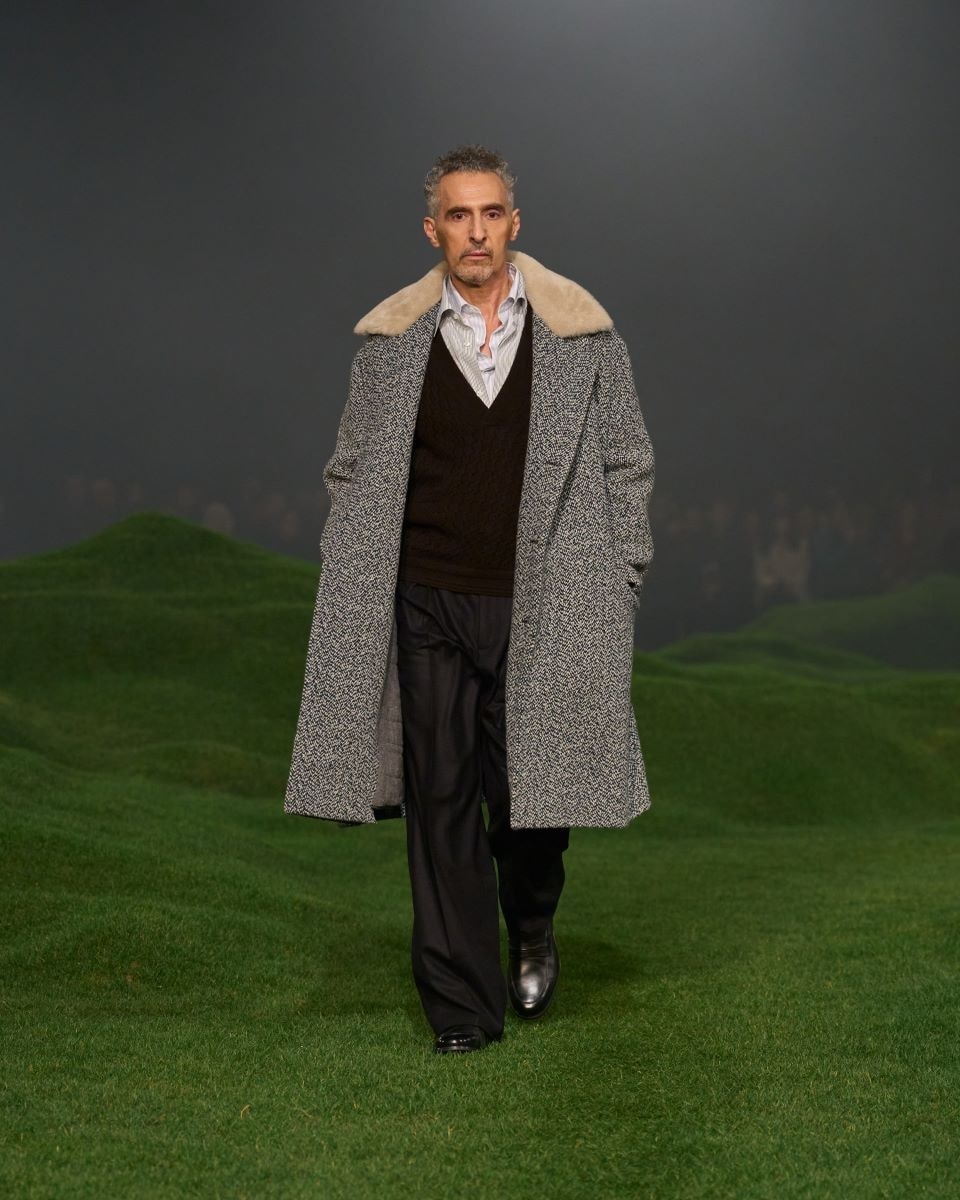 John Turturro durante lo show fall-winter 2025/26 di Zegna (courtesy Zegna)