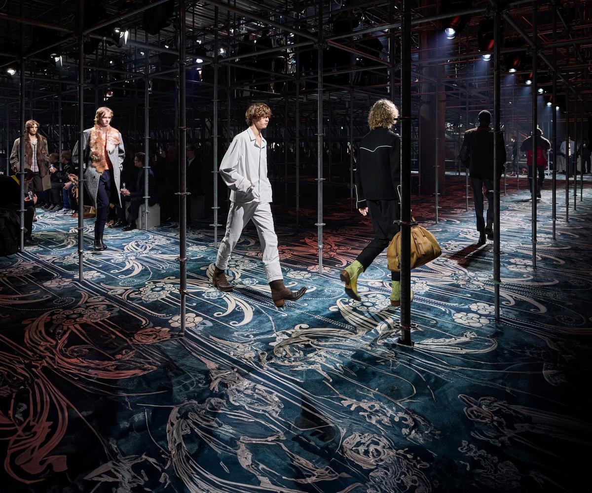Un momento della sfilata Prada fall-winter 2025/26 (courtesy Prada)