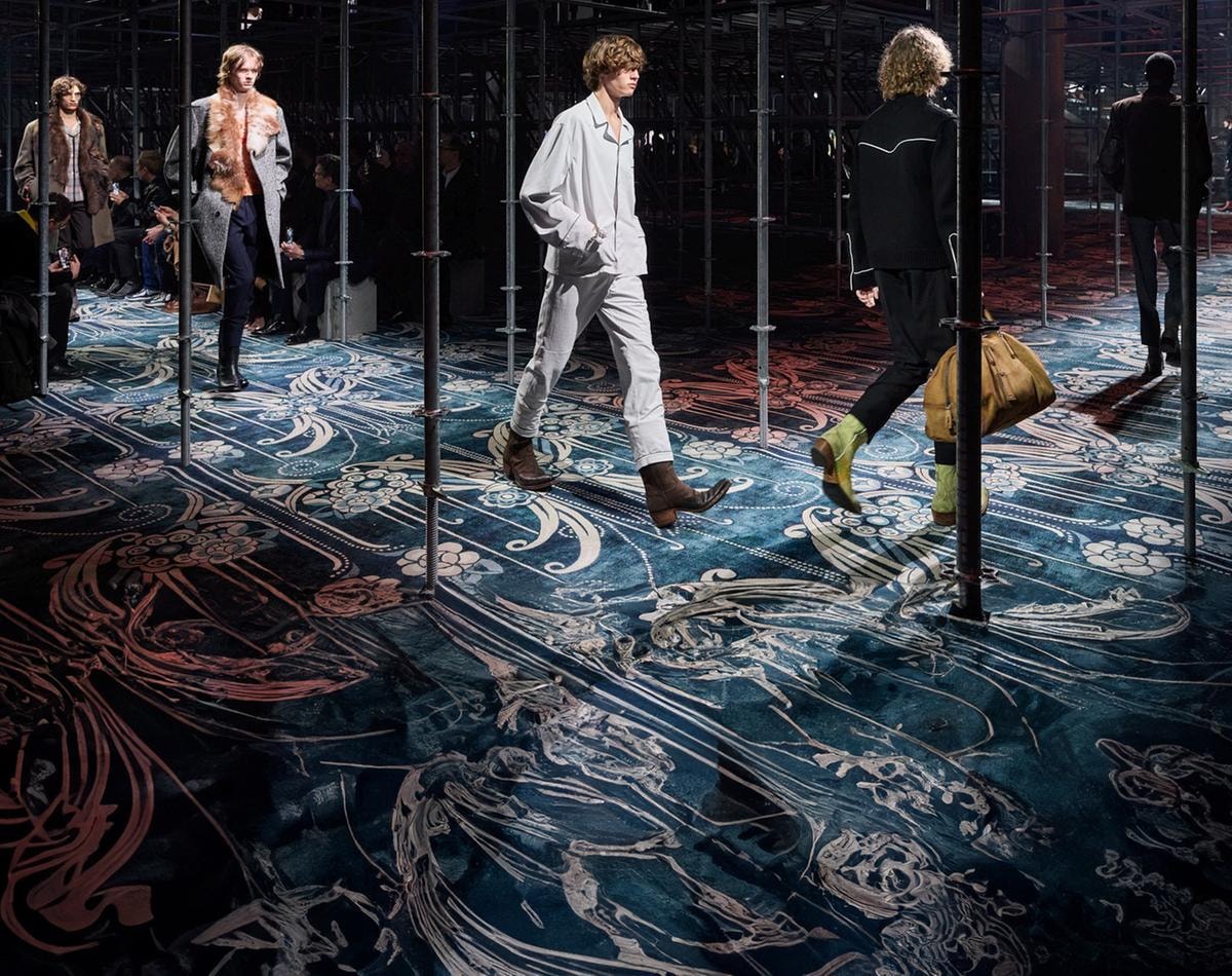 Un momento della sfilata Prada fall-winter 2025/26 (courtesy Prada)
