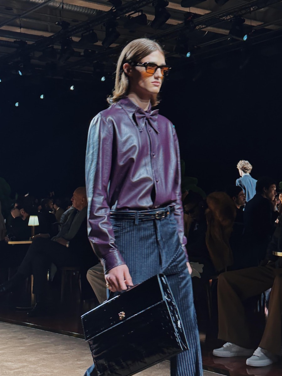 Un look fall-winter 2025/26 di Amiri (ph Donato D'Aprile)