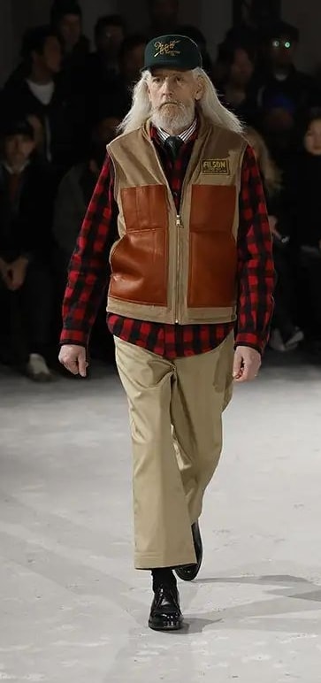 Un look Junya Watanabe fall-winter 2025/26 (ph Francesc Ten/MFF)