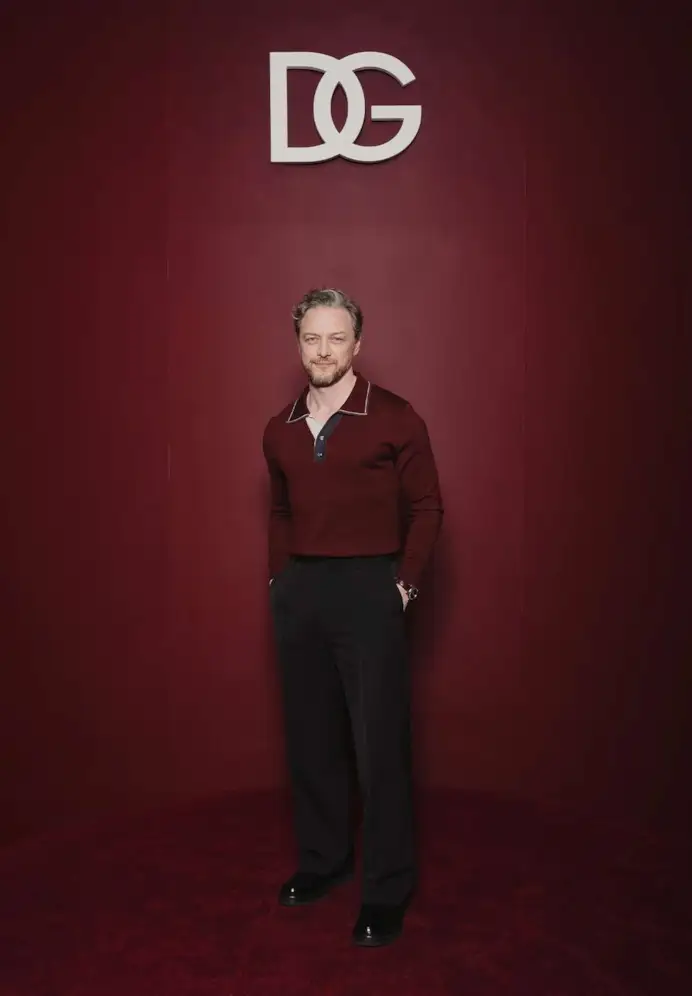 James McAvoy alla sfilata di Doce&Gabbana.