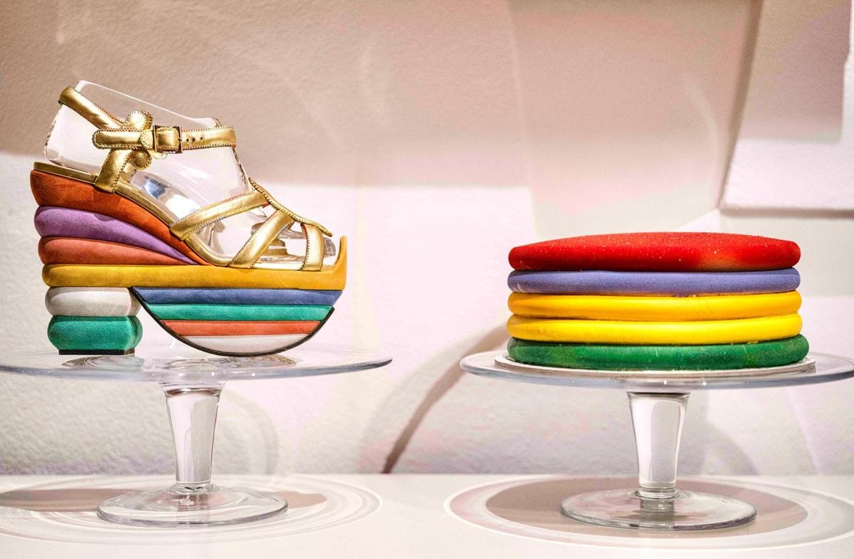 Torta Rainbow con Rainbow (1938) del Museo Ferragamo di Firenze.