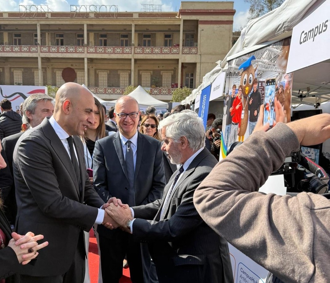 i ministri Abdel Latif e Valditara allo Stand di Campus