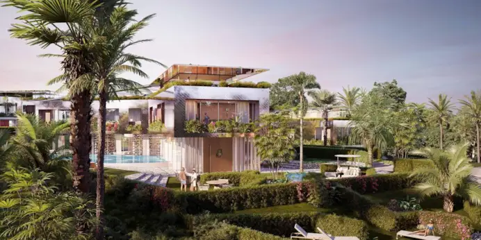 Il primo progetto architettonico residenziale di Karl Lagerfeld risale al 2021 e consiste in cinque ville di lusso, con un approccio “outside-in” che gioca con forme e funzioni uniche, a Marbella, in Spagna.
