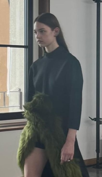Un look autunno-inverno 2025/26 di Bally (ph Giada Cardo)