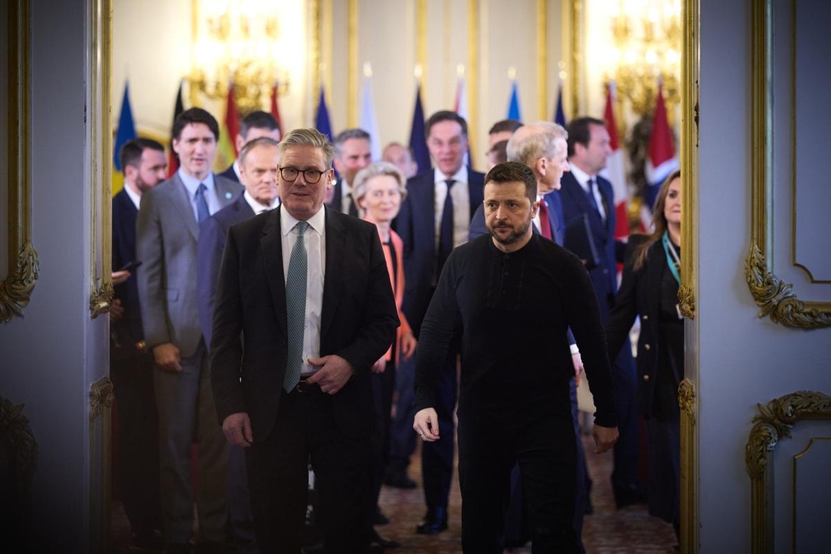 KEIR STARMER PRIMO MINISTRO INGLESE VOLODYMYR ZELENSKY PRESIDENTE UCRAINO